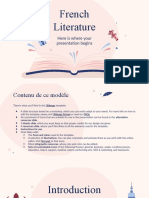 French Literature by Slidesgo
