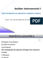 Análise de Amostras em Espectrometria de Absorção e Emissão Atômica