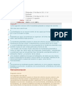 Autoevaluación 3 - Cuestionario de Transporte de Membrana