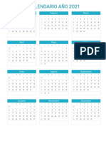 Calendario año 2021