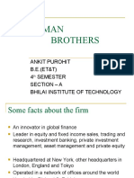 Lehman Brothers: Ankit Purohit B.E. (ET&T) 4 Semester Section - A Bhilai Institute of Technology