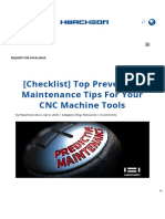 Top Preventive Maintenance Tips For Your CNC Machine Tools - Hwacheon Asia Pacific Pte. Ltd.