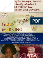 Approach To The Patient With Pain