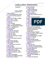 Vocabulario Mandarin