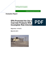 EPA OIG Evaluation Report Coal Ash March 23, 2011