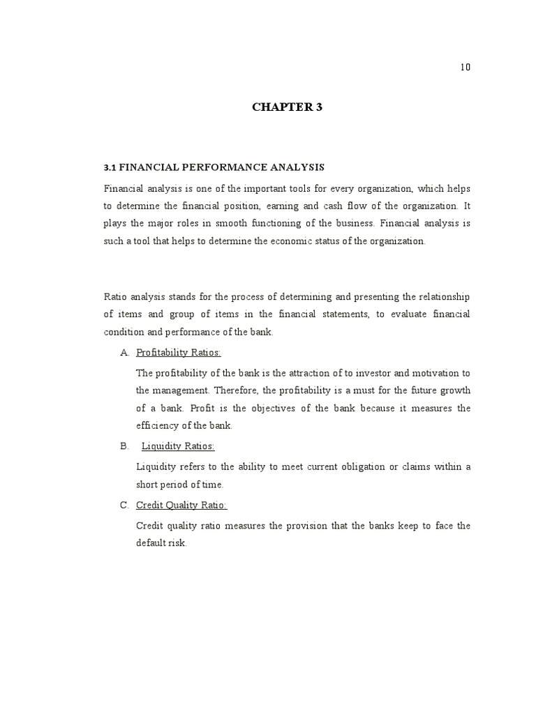 Bank Financial Performance Analysis | PDF | Swot Analysis | Loans