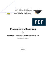 Procedures For Masters Thesis Defense