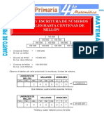 Aprende a leer y escribir números naturales hasta centenas de millón