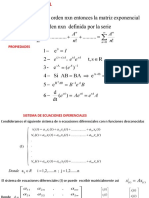 Sistemas de Ecuaciones Diferenciales y Matrices Exponenciales