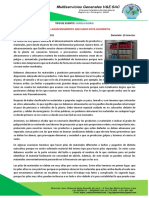 Multiservicios Generales V&E SAC: Empresa Instaladora de Gas Natural Registro en Osinergmin: 00640