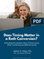 Does Timing Matter IN Roth Conversion