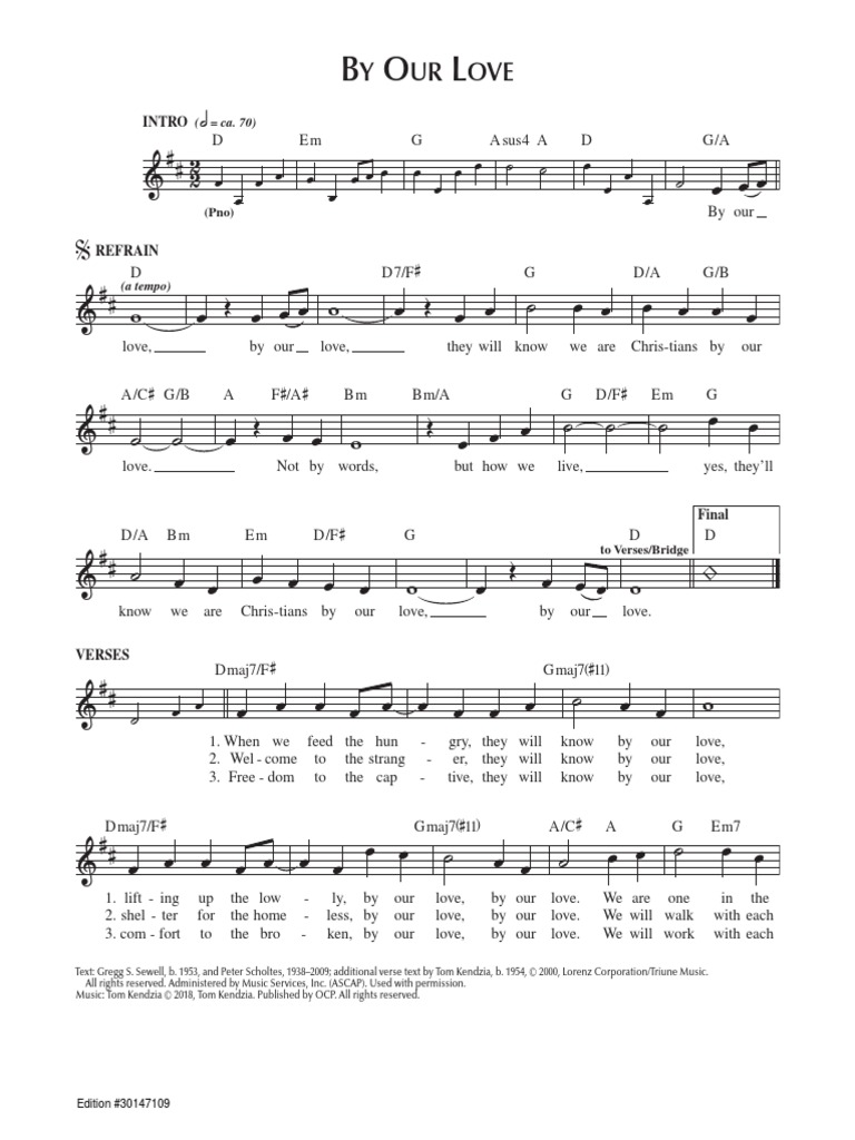 By Our Love | PDF | Elements Of Music | Music Theory