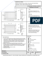 Single Deflection Supply Grilles and Registers: Sidewall Series