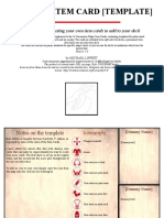 5E Magic Item Card (Template) : Templates For Creating Your Own Item Cards To Add To Your Deck