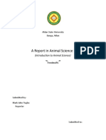A Report in Animal Science I: Aklan State University Banga, Aklan