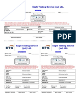 Eagle Testing Service (PVT) LTD.: Bank