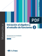 2serie Temática - Iniciación Al Álgebra y Al Estudio de Funciones