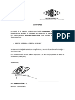 Certificación Laboral Morelco