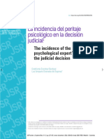 La Incidencia Del Peritaje Psicologico en La Decis