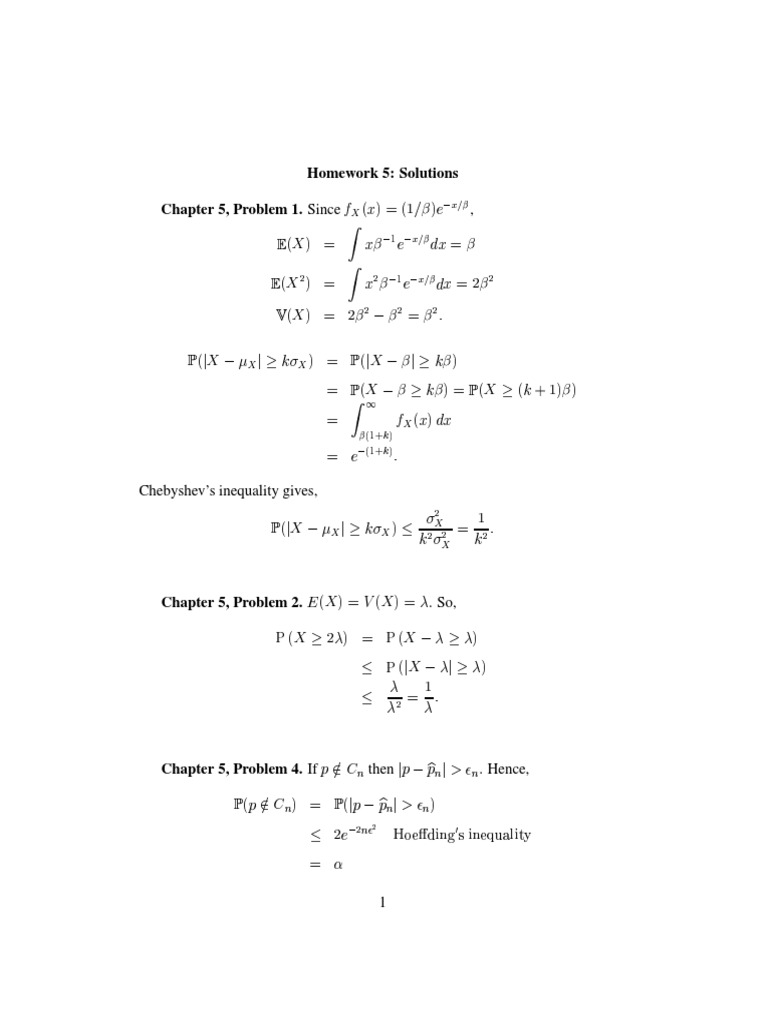 Homework 5 Solutions: Chapters 5-6 | PDF | Functions And Mappings ...