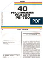 40 Programmes Pour Pb 700