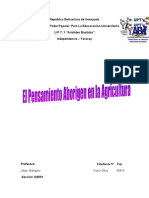 El Pensamiento Aborigen en La Agricultura