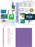 Meteo Feuille Dexercices Liste de Vocabulaire - 40024