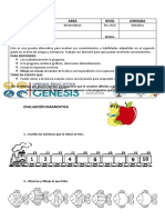 Evaluacion Diagnostica Mate, Genesis