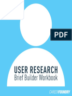 User Research: Brief Builder Workbook