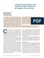 Combined Interscalene Brachial Plexus and Superficial Cervical Plexus Nerve Block For Midshaft Clavicle Surgery A Case Series October 2019