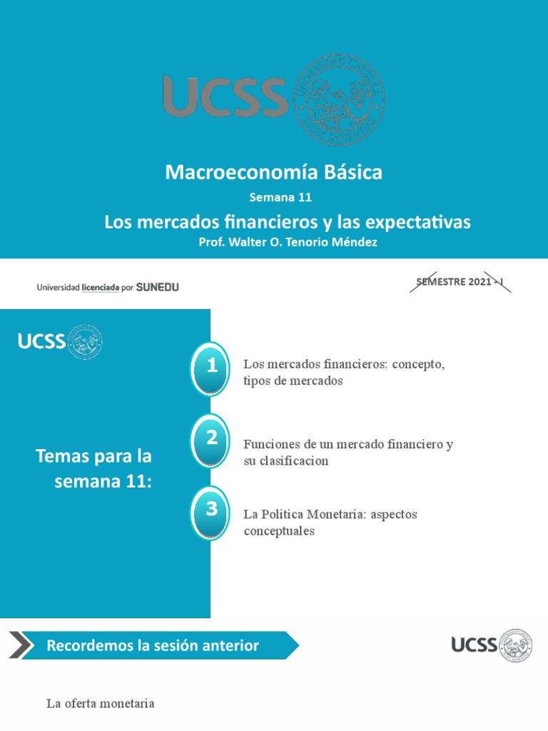 Mercados Financieros y Expectativas Económicas | PDF | Mercado de ...