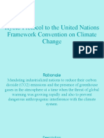 Kyoto Protocol To The United Nations Framework Convention On Climate Change