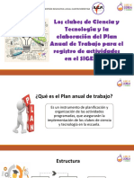 Plan Anual de Trabajo de Los Clubes de Ciencia y Tecnología