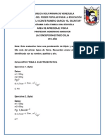 Evaluativo Fisica 5to Año. Tema 2