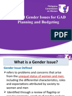 Sectoral Gender Issues For COA - Cebu
