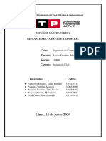 Informe de Laboratorio N°1 Replanteo de Curva de Transición