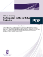 Participation in Higher Education: Statistics: Spice Briefing