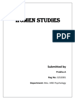 Women Studies: Submitted by