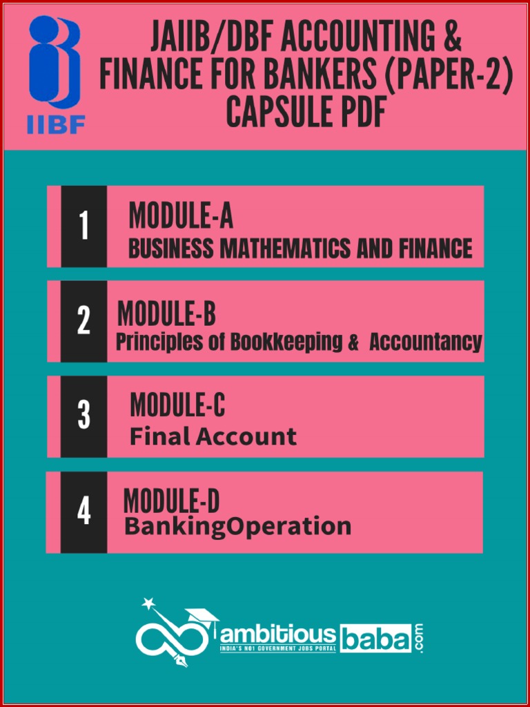 JAIIB Paper 2: Accounting & Finance Notes | PDF | Bonds (Finance ...