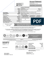 Summary of Account Activity Payment Information