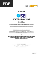 SBI Tender 2 For AO Secunderabad Housekeeping-2021