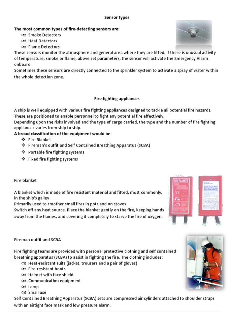 Sensor Types The Most Common Types of FireDetecting Sensors Are PDF