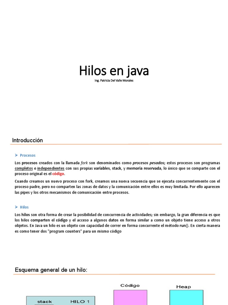 Teoría de Hilos en Java | PDF | Proceso (Computación) | Hilo (Computación)