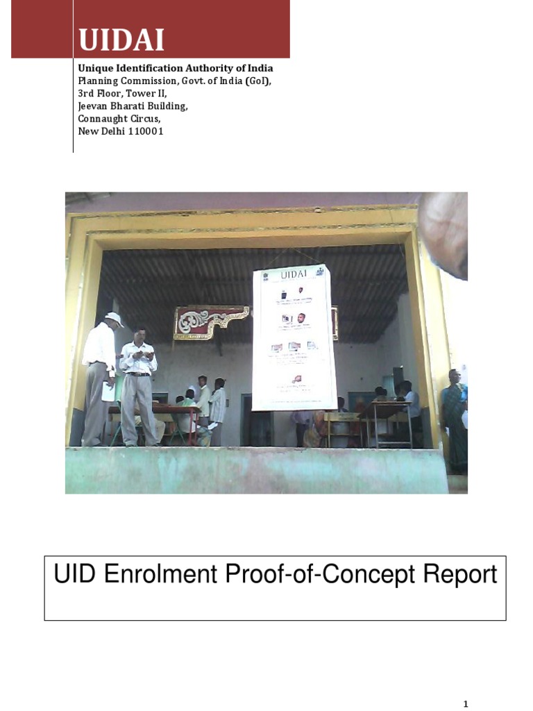 Uidai: UID Enrolment Proof-of-Concept Report | PDF | Biometrics ...