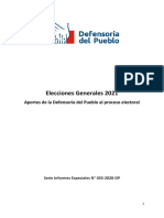 Informe Especial Nº 35 2020 DP Elecciones Generales 2021 Incluye Medidas Ppii