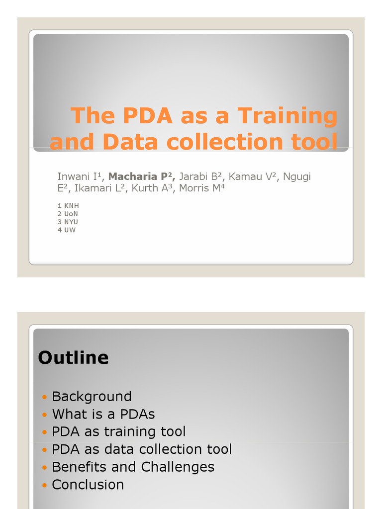Pda Presentation Pdf Personal Digital Assistant Computing