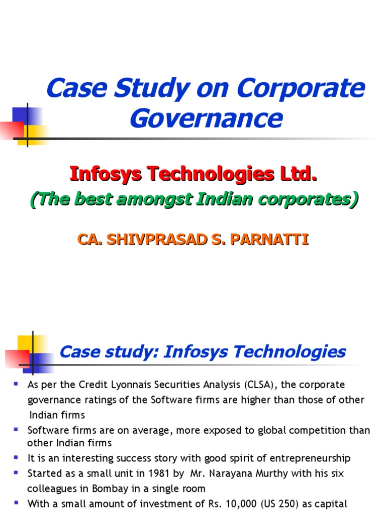 Infosys Corporate Governance Case Study | PDF | Corporate Governance ...