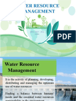 Water Resource Management: MBA 2020 - 2022 Batch