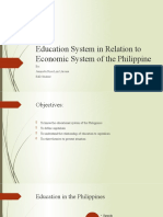 Education System in Relation To Economic System of The Philippine