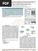 A Review Paper On AWS Product and Services